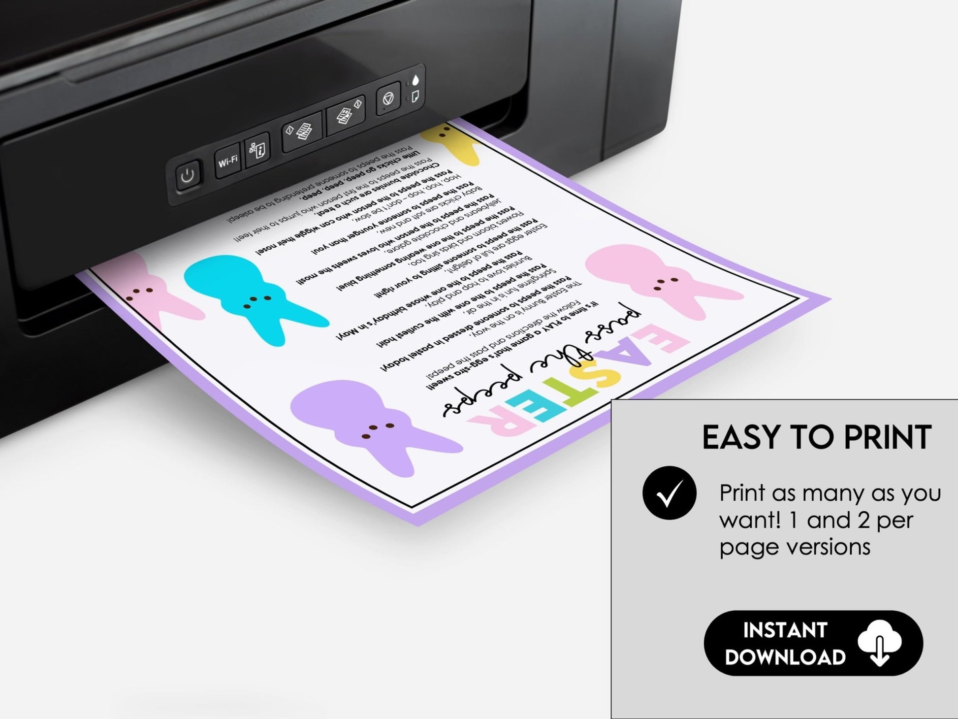 Easter Pass the Peeps Candy Game - Easter Party Game