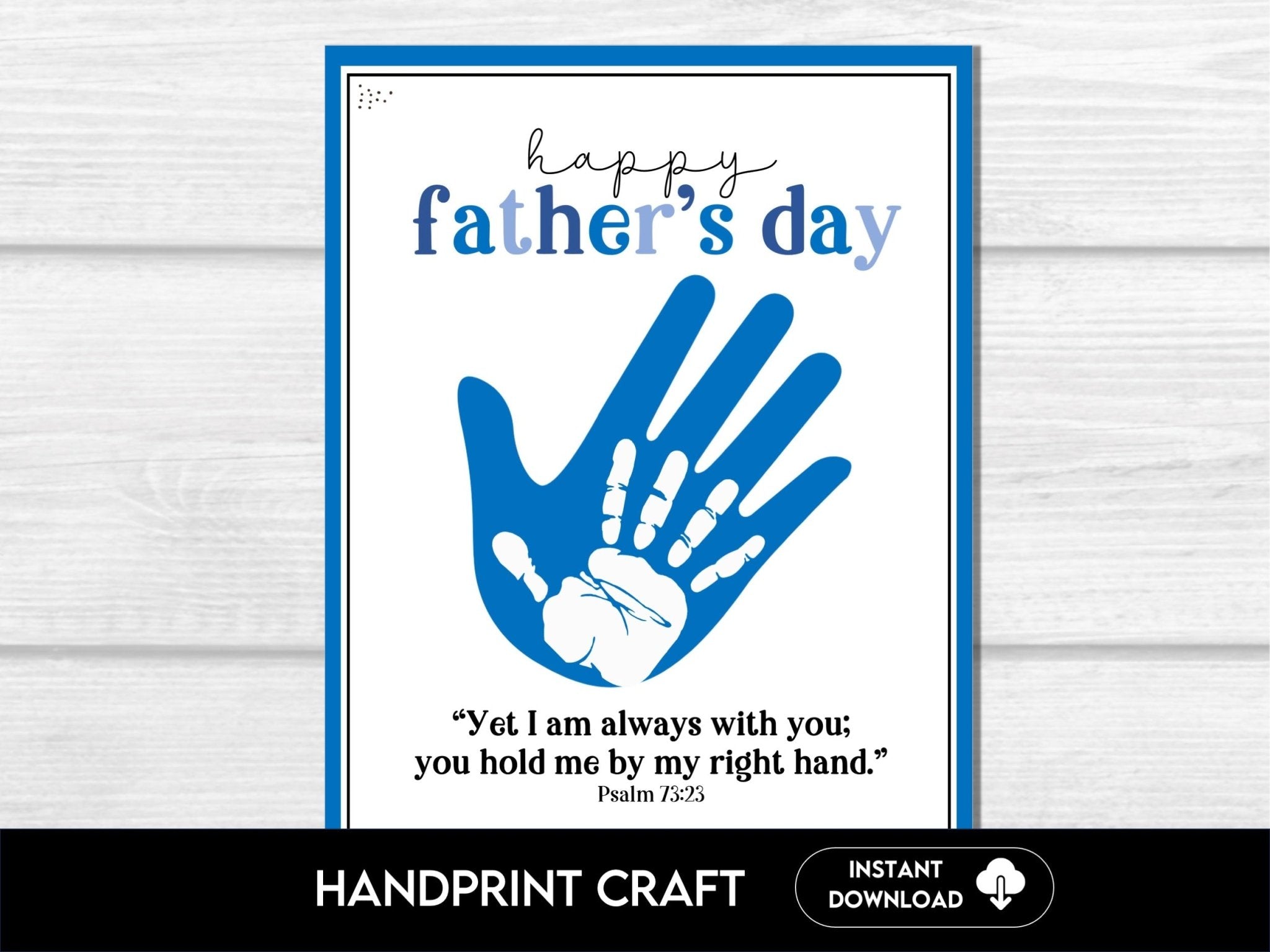 Father's Day Bible Verse Handprint Craft
