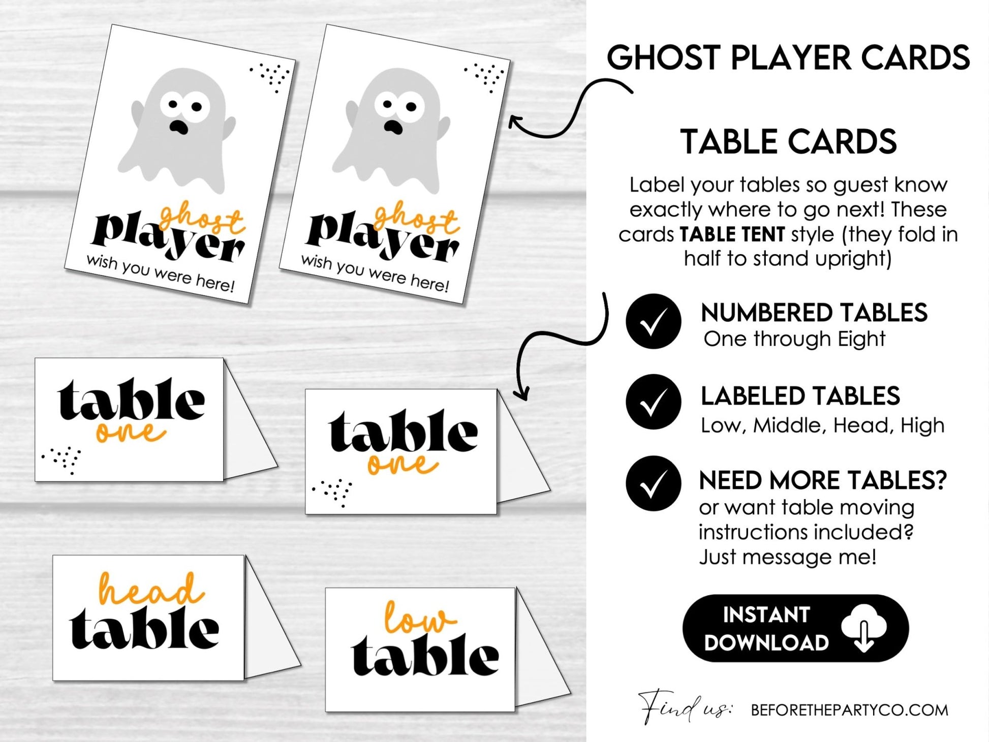 Halloween Bunco Score Card Set, Spooky Score Sheets, October, Bunco Invitation,