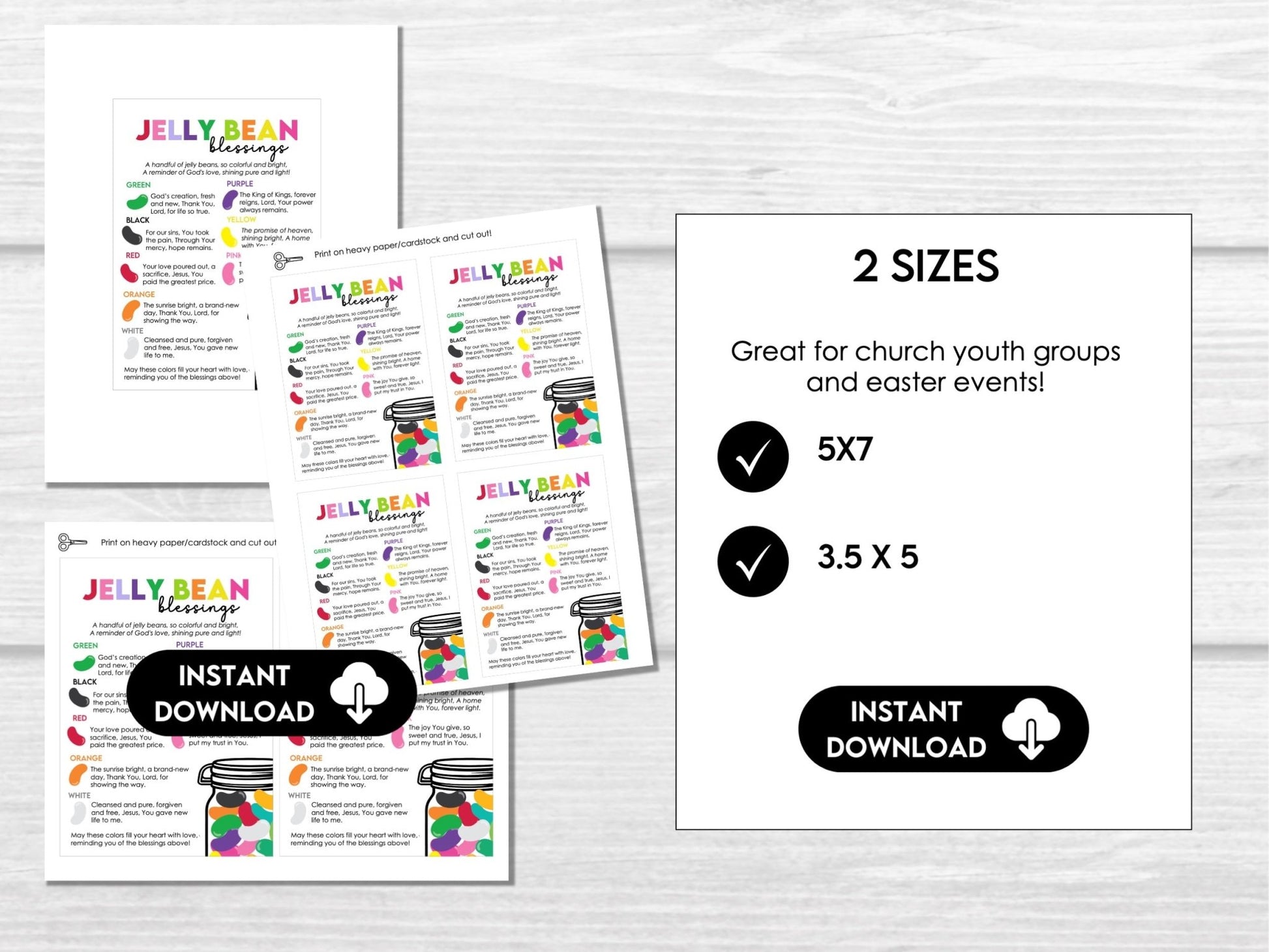 Jelly Bean Prayer Tag for Church, School, Youth Groups