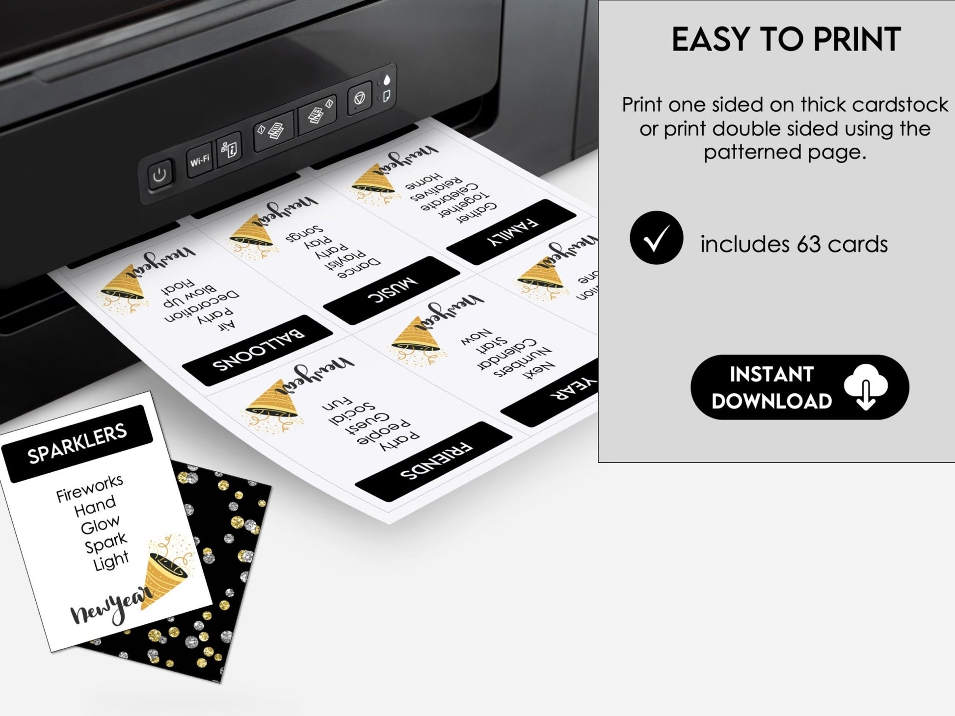 New Year's Forbidden Word Game | Printable New Year's Eve Party Games