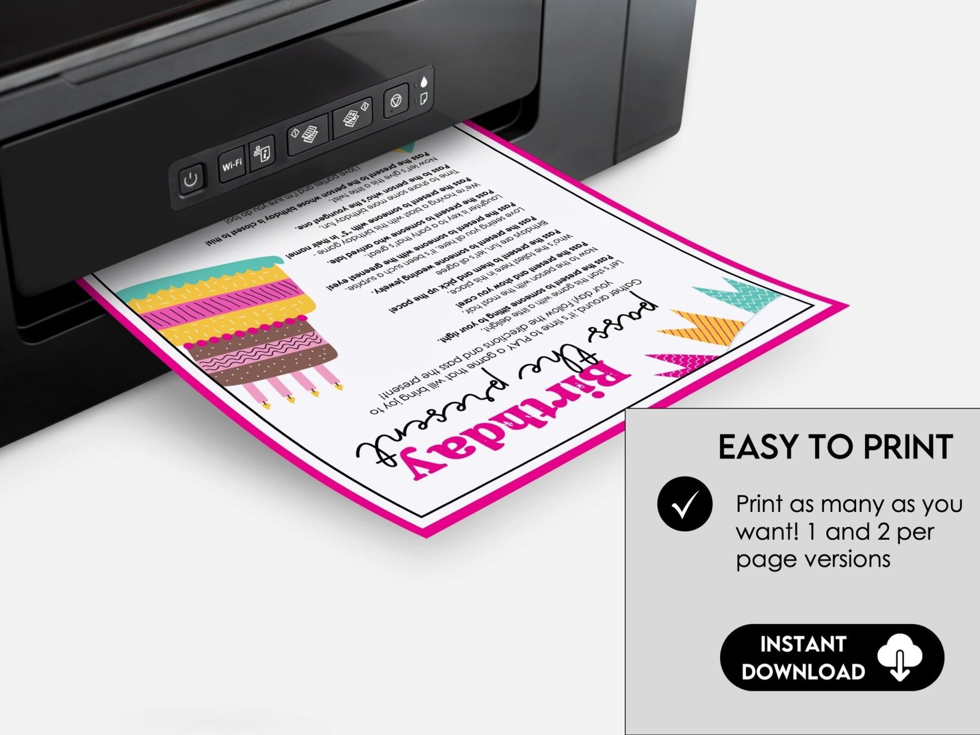 Birthday Party Pass the Gift Game, Birthday Party Game for Teen Birthday Party, Pass the Present Game
