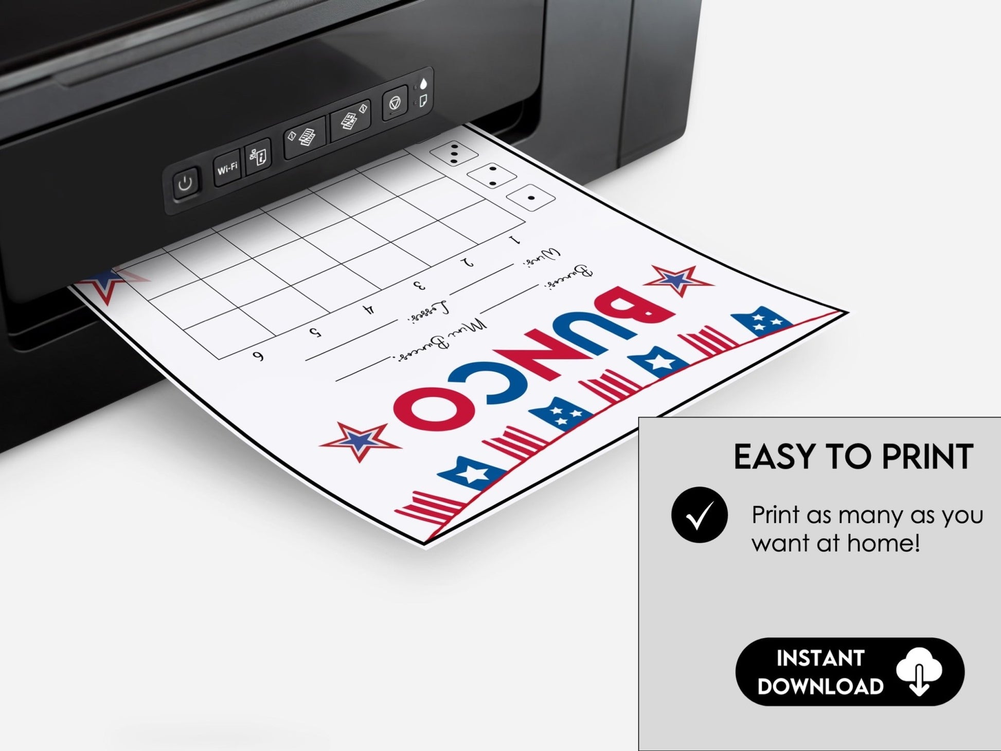 Patriotic USA Bunco Set - Labor Day Bunco, 4th of July Bunco