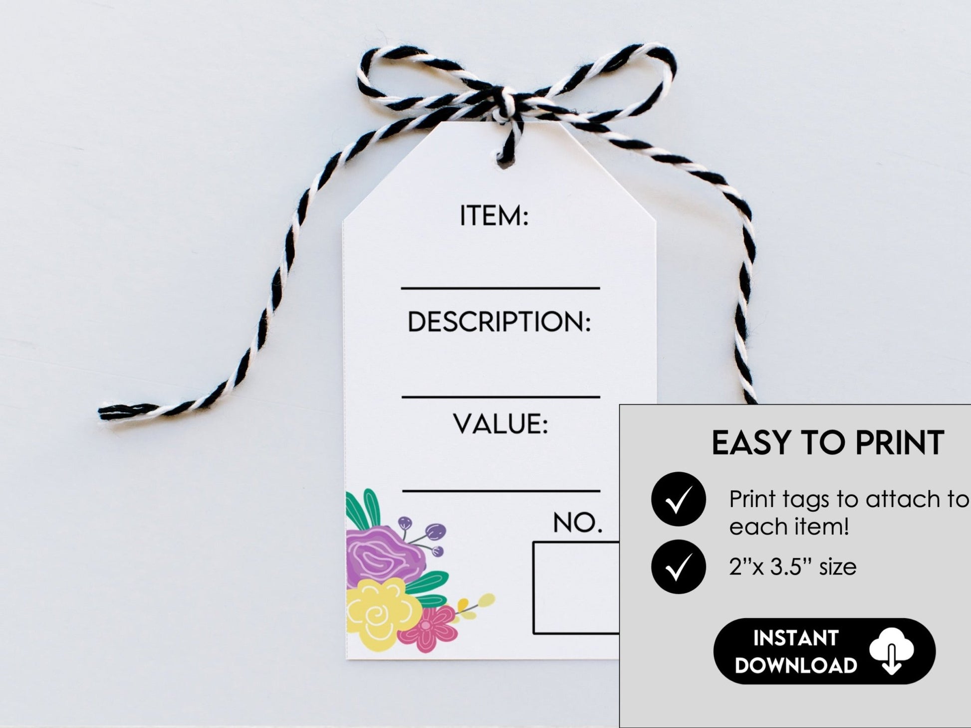 Spring Silent Auction Bid Sheet, Fundraiser Event Sheet - Editable in Canva