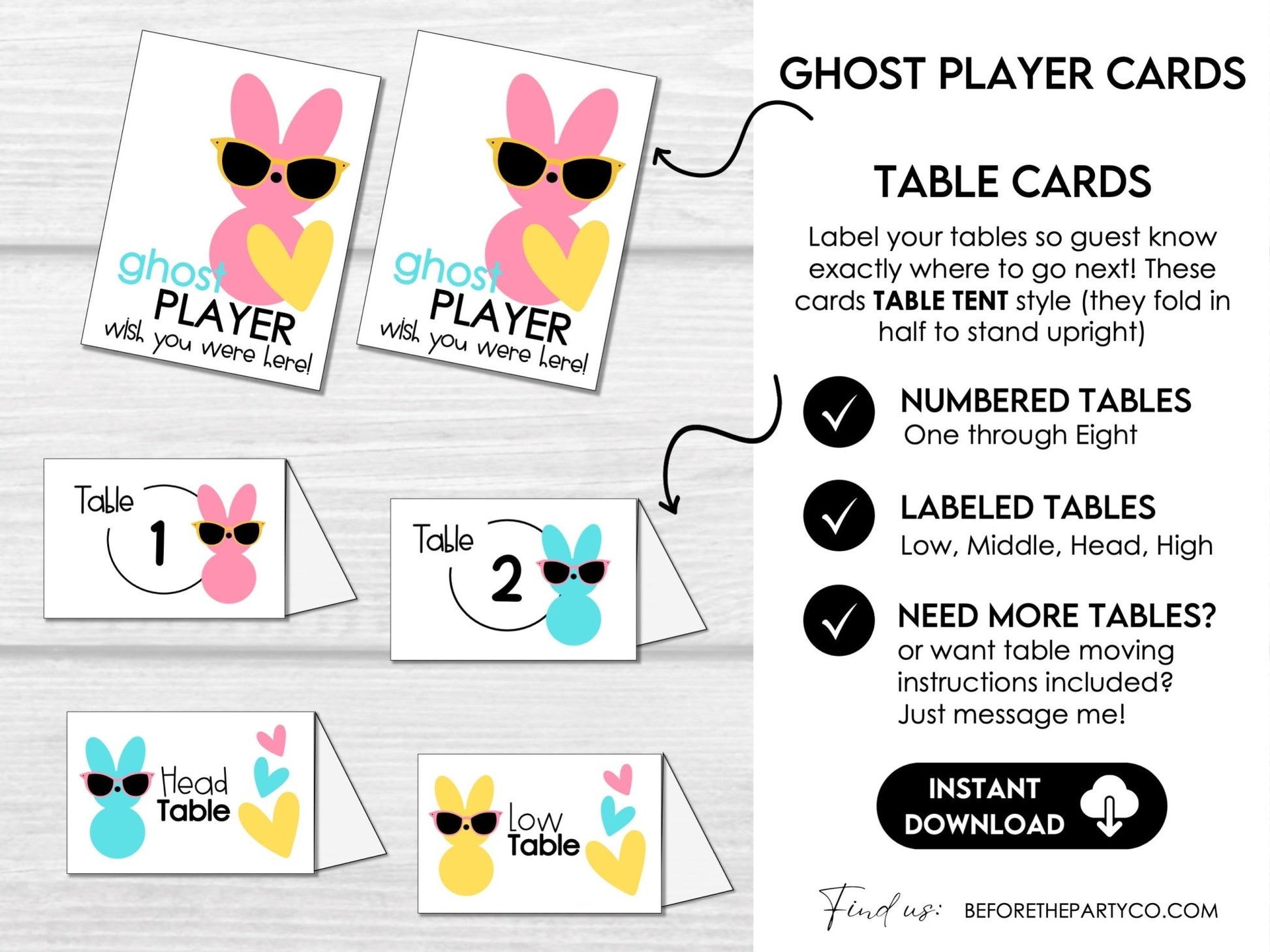Bunco with My PEEPS - Easter Bunco Score Sheets - Spring Bunco Table Cards