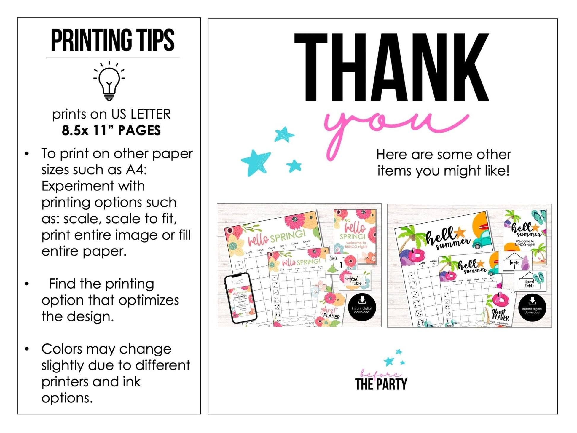 March Bunco Score Sheets - Lucky Theme with Tally Sheets - Bunco Invitation