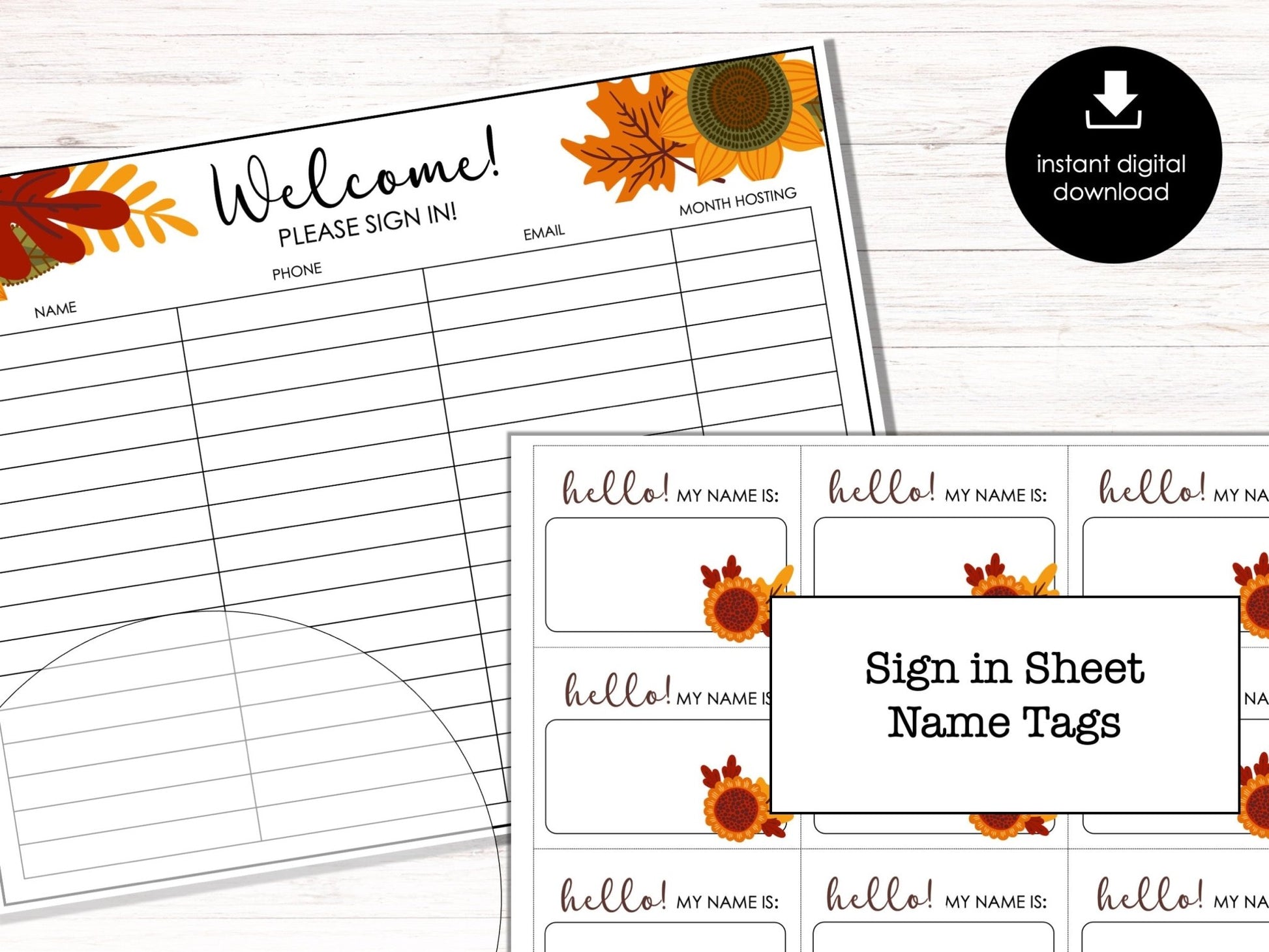 Thanksgiving Bunco Score Cards, November Bunco Score Sheets, FALL Bunco Game