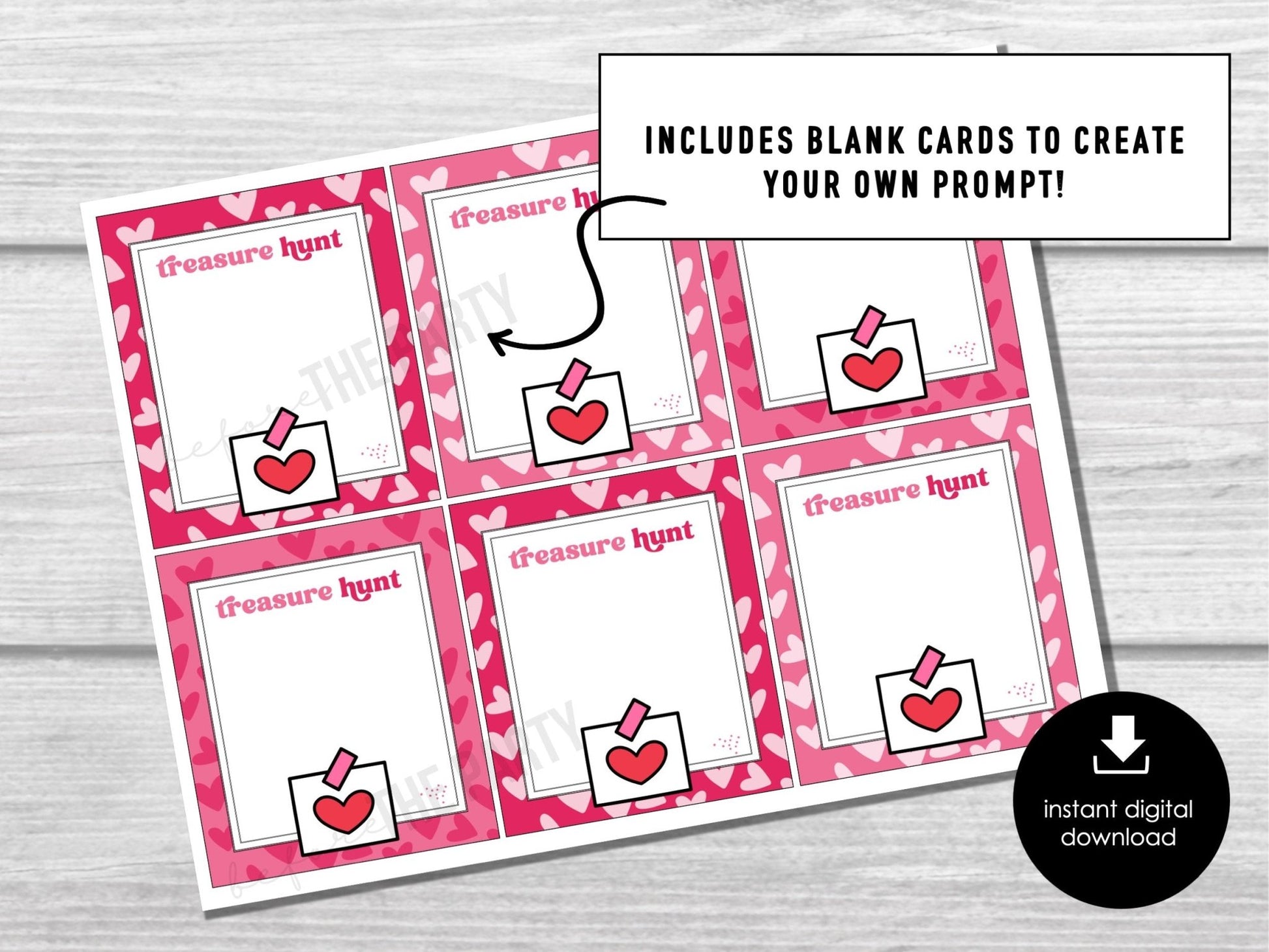 Valentines Day Scavenger Hunt for Kids | Valentines Treasure Hunt Clues | Valentines Printable Kids Game | Valentines Day Gift for Kids