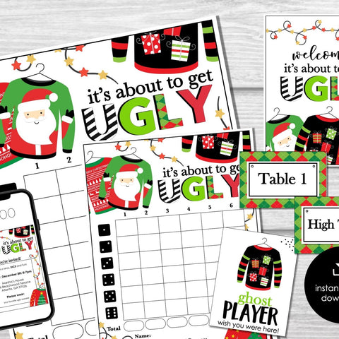 Christmas / Holiday Bunco - Printable Party Kits for Bunco Night - Before The Party 