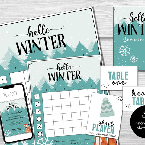 Winter and Holiday Bunco Themes - Before The Party 