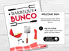 Barbecue Bunco Score Cards, Summer Outdoor Bunco Score Sheets, BBQ Bunco Invitation, Bunco Party Kit, July Bunco Night, August Bunco, BUNKO - Before The Party