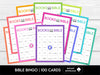 Books of the Bible Bingo Cards, Church Group Bingo Game, Christian Bingo Game, 100 Cards, Bible Bingo Game, Printable Bingo Cards - Before The Party