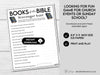 Books of the Bible Scavenger Hunt Game, Printable Church Group Activity, Sunday School Game, Church Camp, Use Your Bible Game - Before The Party