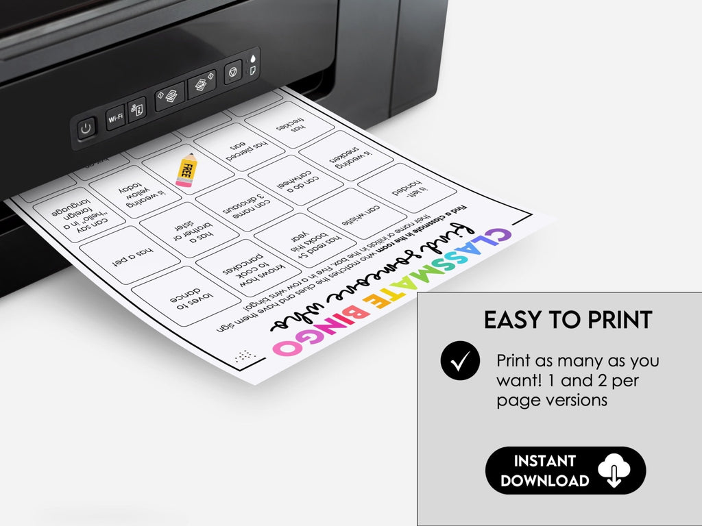 Classmate Get to Know You Bingo, Find Someone Who Bingo, Classroom Bingo, Back To School Icebreaker, Fun Get To Know You Activity, Editable - Before The Party