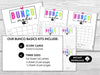 Cute Bunco Mode Scorecards for Bunco Night, includes Tally Sheets and Table Numbers - Before The Party