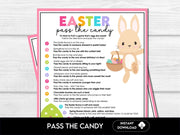 Easter Pass the Present, Spring Pass the Candy Game, Fun Candy Party Game, Easter Activity for Kids, Easter Left Right Game - Before The Party
