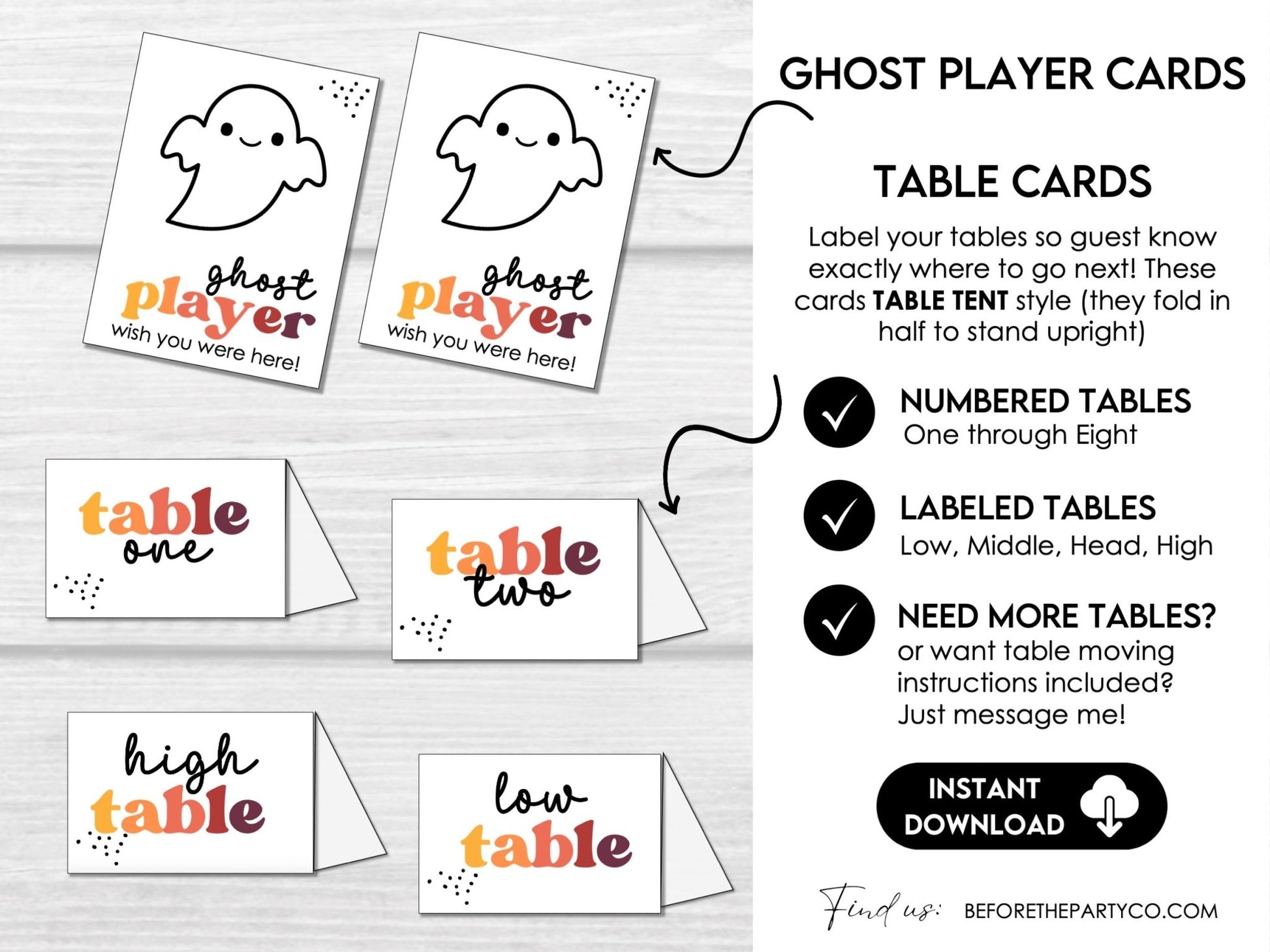 Fall Colors Bunco Score Cards, Autumn Bunco Score Sheets, FALL Bunco Invitation - Before The Party