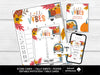 Fall VIBES Bunco Score Cards, Autumn Bunco Score Sheets, FALL Bunco Invitation, Pumpkin Theme - Before The Party