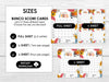 Fall VIBES Bunco Score Cards, Autumn Bunco Score Sheets, FALL Bunco Invitation, Pumpkin Theme - Before The Party