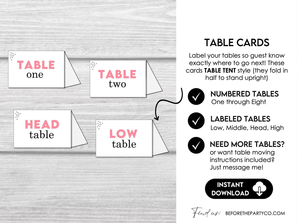 Funny Bunco Definition Scorecards for Bunco Night, includes Tally Sheets and Table Numbers - Before The Party