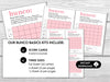 Funny Bunco Definition Scorecards for Bunco Night, includes Tally Sheets and Table Numbers - Before The Party