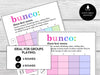 Funny Bunco Definition Scorecards for Bunco Night, includes Tally Sheets and Table Numbers, Simple Bunco Theme - Before The Party