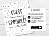 Game Guess How Many Sprinkles Are in the Bottle? Sprinkle Baby Shower Guessing Game, Printable for Boy or Girl Baby Shower, Game for Groups - Before The Party