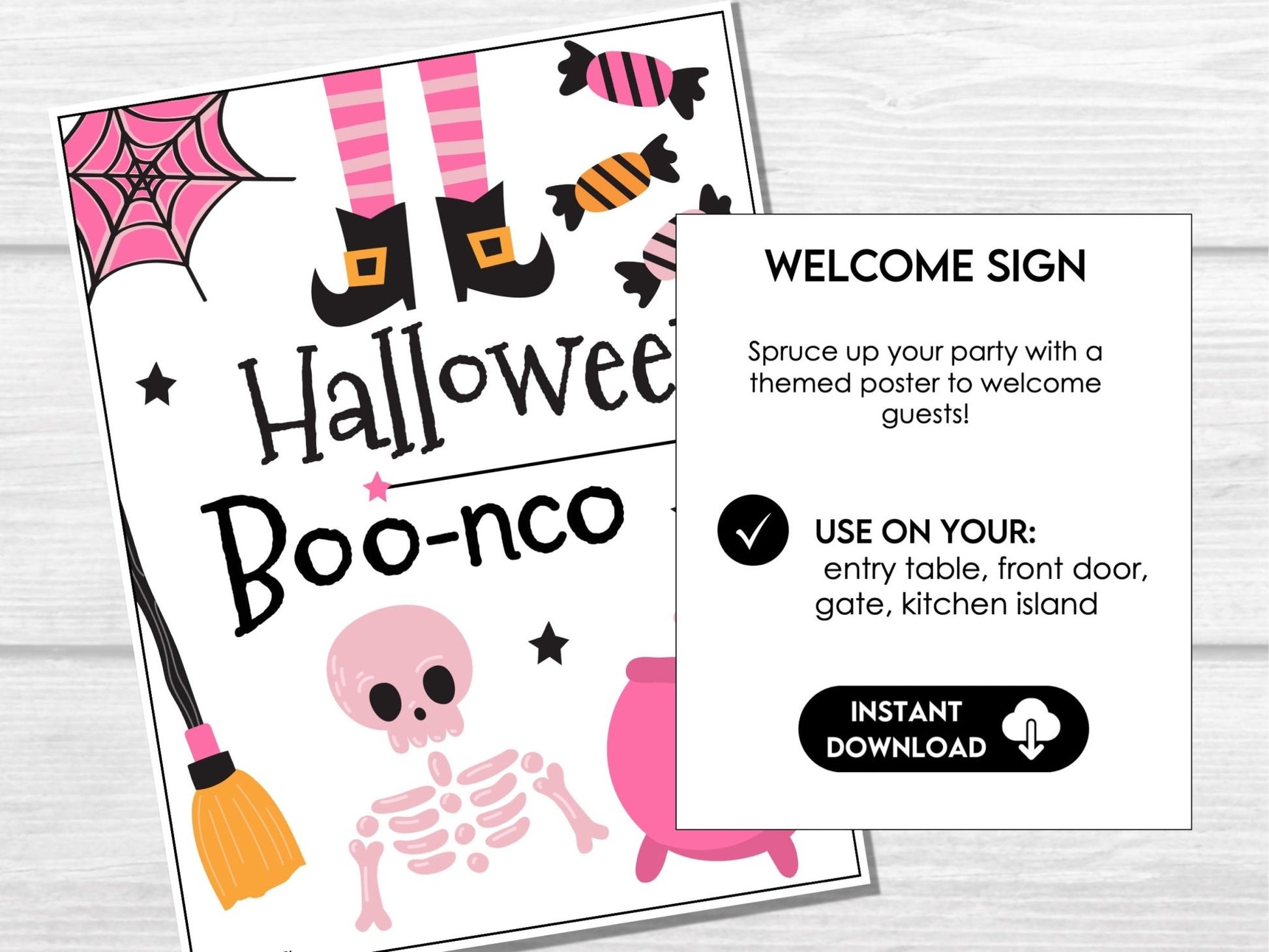 Halloween Bunco Bundle – Pastel Skeleton & Witch Printables