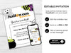 Halloween Bunco Score Card Set, Spooky Score Sheets, October, Bunco Invitation, - Before The Party