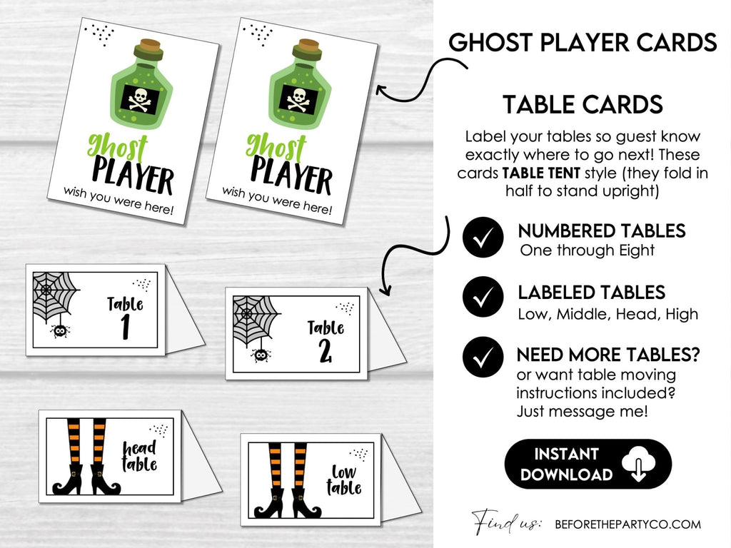 Halloween Bunco Score Cards, Bunco with my Witches Score Sheets, October Bunco - Before The Party