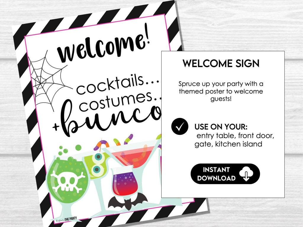 Halloween Bunco Score Cards, Costume Party Bunco, Score Sheets, October Bunco - Before The Party