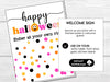 Halloween Pink Polka Dots & Pumpkins Bunco Sheets, Halloween Theme Bunco Party, Bunco Cards - Before The Party