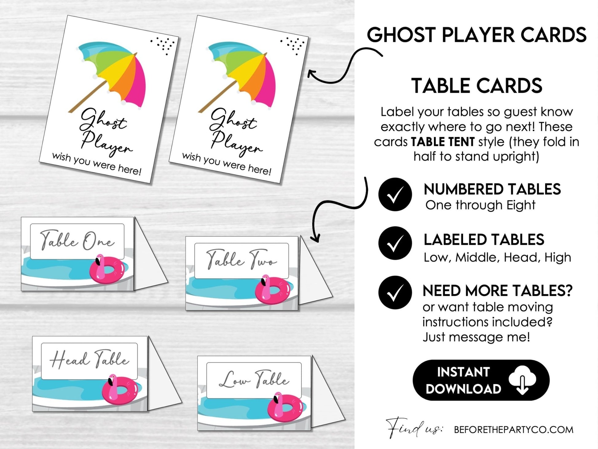Hello Summer Bunco Score Cards - Beach Bunco Party Bunco Invitation - Before The Party