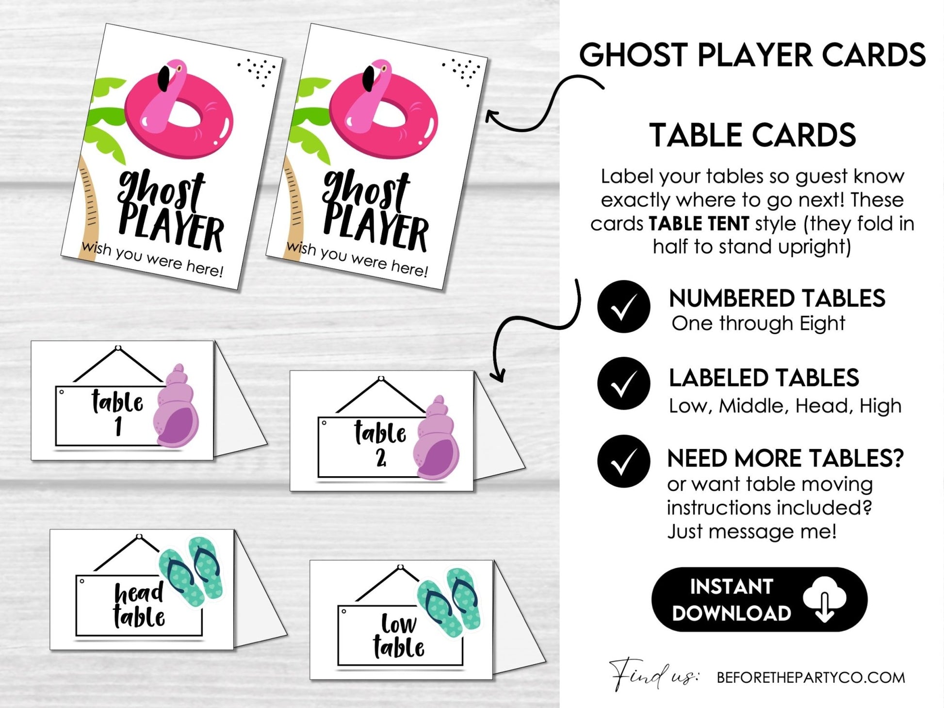 Hello Summer Bunco Score Cards - Beach Bunco Party Bunco Invitation, July, August Bunko - Before The Party