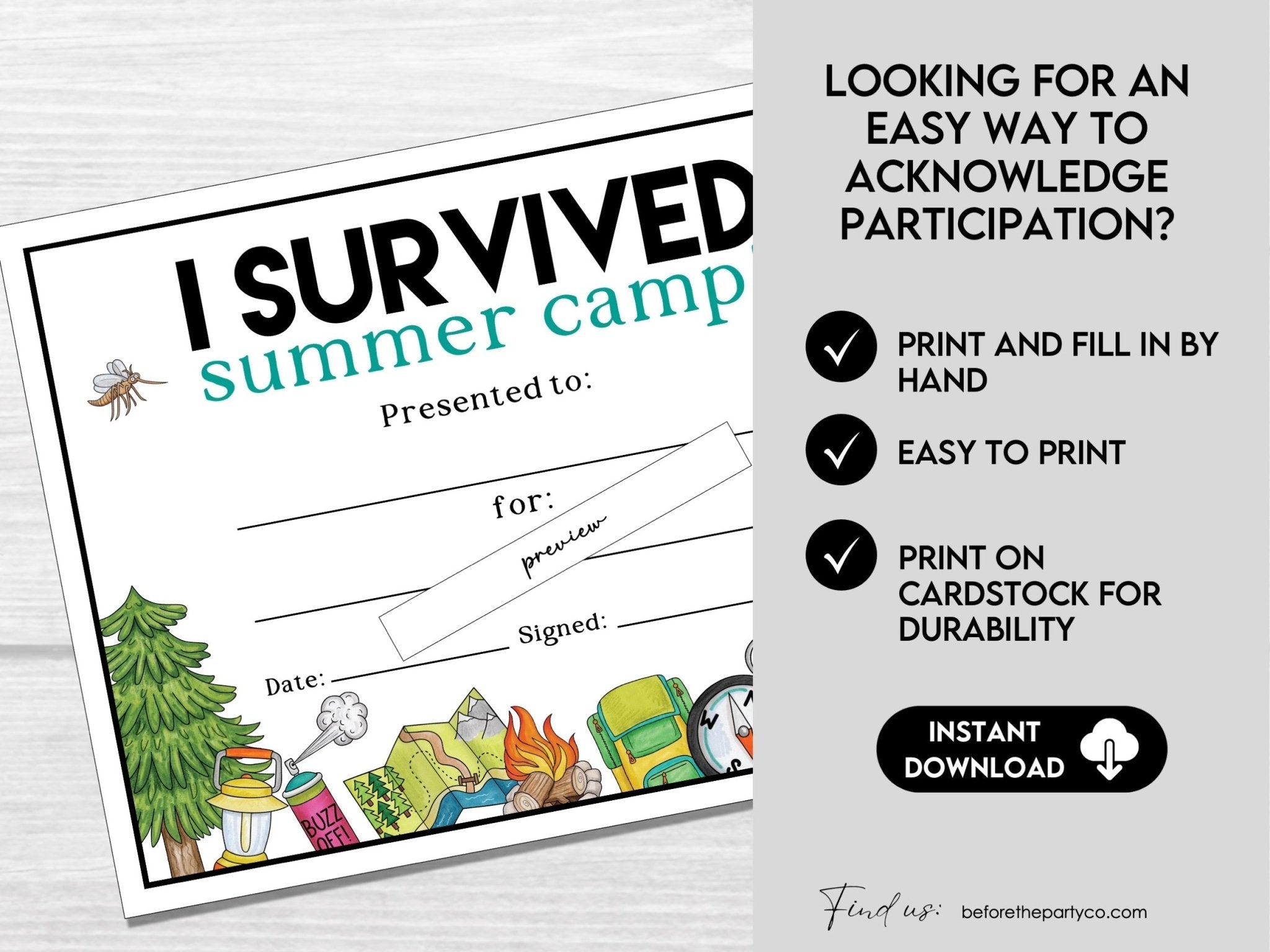 I Survived Summer Camp Awards - Before The Party