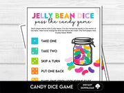 Jelly Bean Dice Game, Birthday Party Game, Easter Games, Party Games for Kids and Adults, Classroom Fun, Church Event Activity, Candy Game - Before The Party