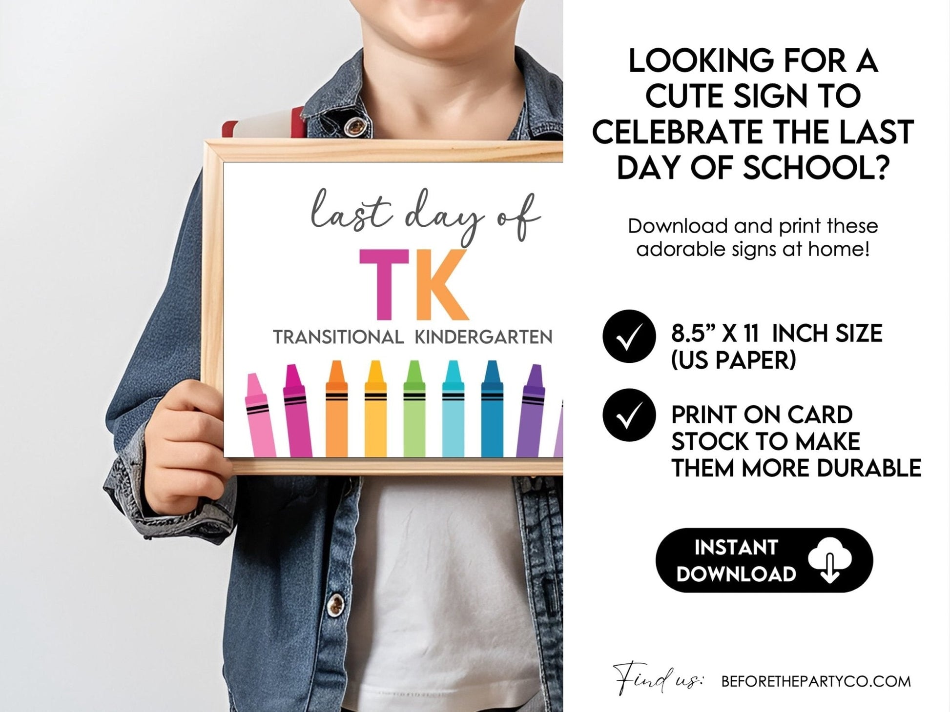 Last Day of TK Sign, End of the Year School Signs for Transitional Kin – Before The Party last-day-of-tk-sign-end-of-the-year-school-signs-for-transitional-kin-before-the-party