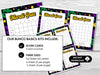 Mardi Gras Bunco Score Sheets, Bunco, Ladies Night Bunco Scorecards | 4 games | 6 games, Tally Sheets, Carnival Bunko - Before The Party