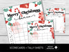 Merry Christmas BUNCO Game, Printable Bunco Score Cards - Before The Party