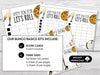 New Year Bunco Party Score Cards, Black & Gold, New Year's Eve Party Game, 4 and 6 game rounds, Holiday Bunco, January Bunco Game - Before The Party