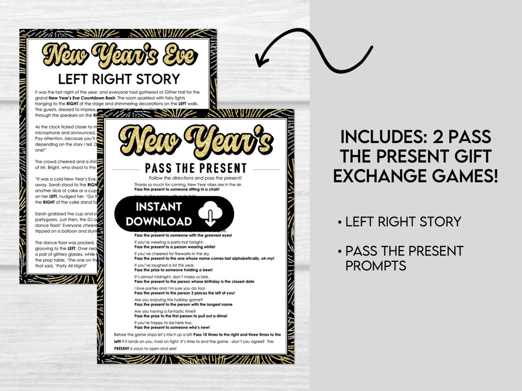 New Year's Eve Printable Party Games Bundle - Before The Party