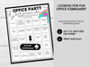 Office Party Find Someone Who Game, Work Party Bingo Game, Fun Coworkers Game, Group Activity, Team Building Game, Staff Icebreaker Game - Before The Party