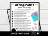 Office Party Pass The Prize Game, Work Party Game, Fun Printable Coworkers Game, Group Activity, Team Building Game, Staff Icebreaker Game - Before The Party