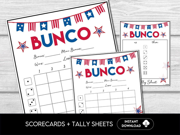 Patriotic USA Bunco Set - Before The Party