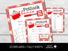 Potluck Bunco Score Sheets, Printable Bunco Score cards, Fun Bunco Theme, 4 games, 6 games, Tally Sheets & Table Cards - Before The Party