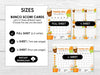 Pumpkin Spice Bunco Score Cards, Autumn Bunco Score Sheets, FALL Bunco Invitation - Before The Party