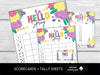 Spring Bunco Cards, Printable Floral Bunco Sheets, Includes Score Cards, Tally Sheets, and Table Markers, Springtime Bunco Party Game Set - Before The Party