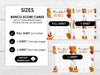 Thanksgiving Bunco Score Cards, Bunco Party Score Sheets, Bunco Tally Sheet, Bunco Party Sheets, November Girls Night Game, Table Card - Before The Party