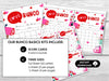 Valentines Bunco Score Sheets, February Bunco Party Set, Galentine's Bunco Scorecards 4 games & 6 games, Tally Sheets, Table Number Cards - Before The Party