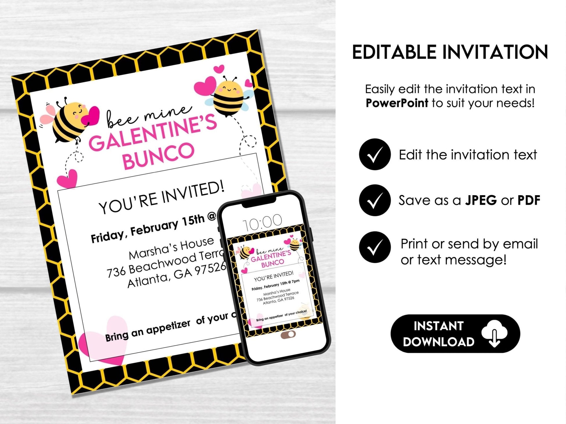 Valentine's Day Bunco Score Cards, February Bunco Score Sheets